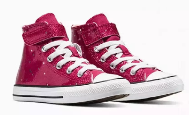 Scarpe Bambina Converse Chuck Taylor All Star Glitter Easy On - Fucsia