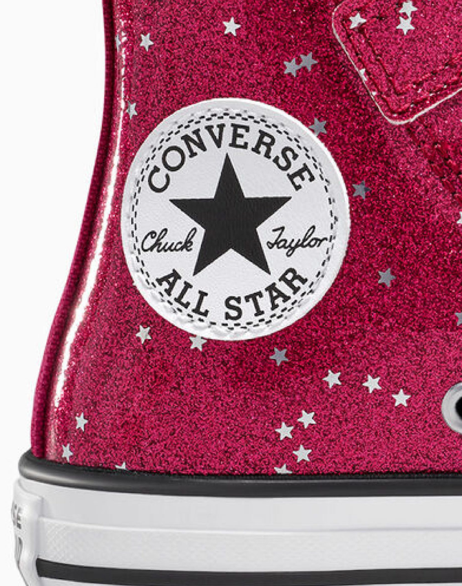 Scarpe Bambina Converse Chuck Taylor All Star Glitter Easy On - Fucsia