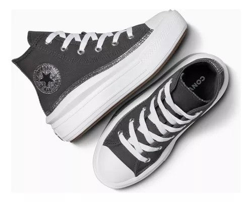 Scarpe Bambina Converse Chuck Taylor All Star Move Glitter - Nero