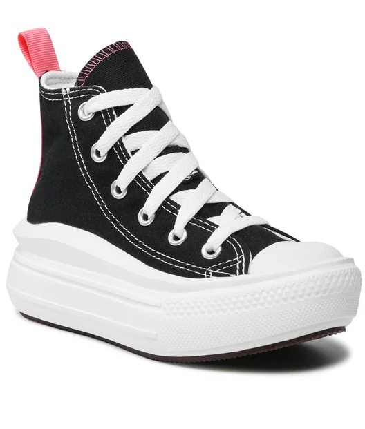 Scarpe Bambina Converse Chuck Taylor All Star Move Platform - Nero
