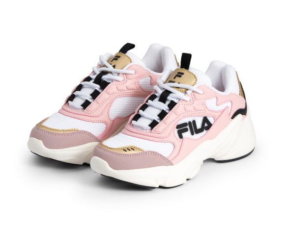 Scarpe Bambina Fila Collene  - Bianco/Rosa