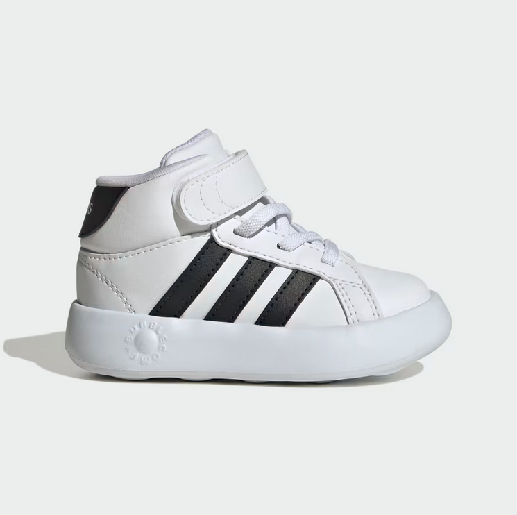 Scarpe Bambino Adidas Grand Court Mid - Bianco/Nero