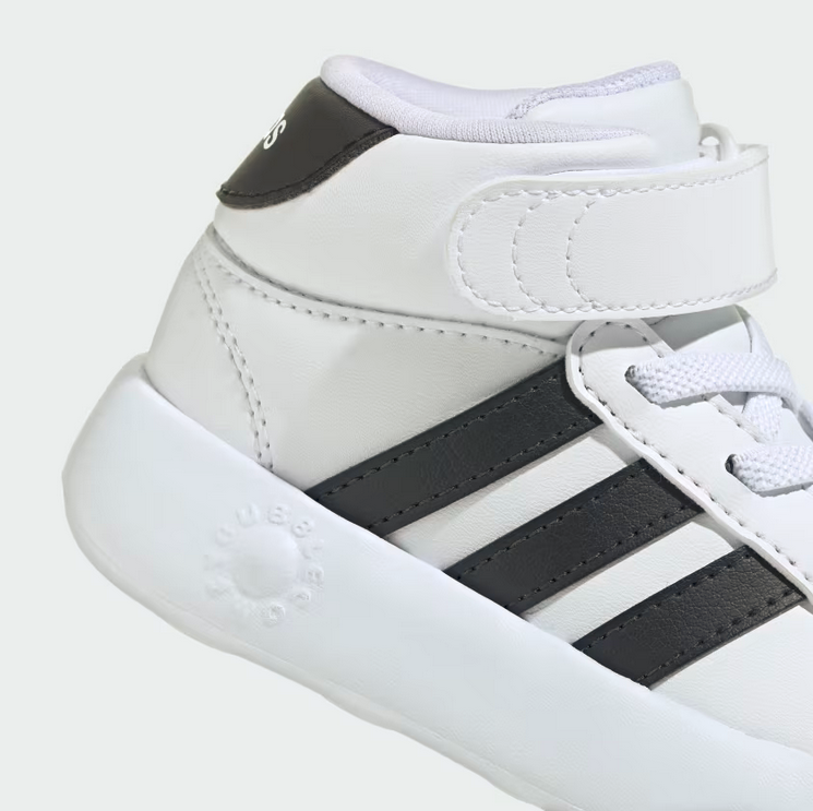 Scarpe Bambino Adidas Grand Court Mid - Bianco/Nero