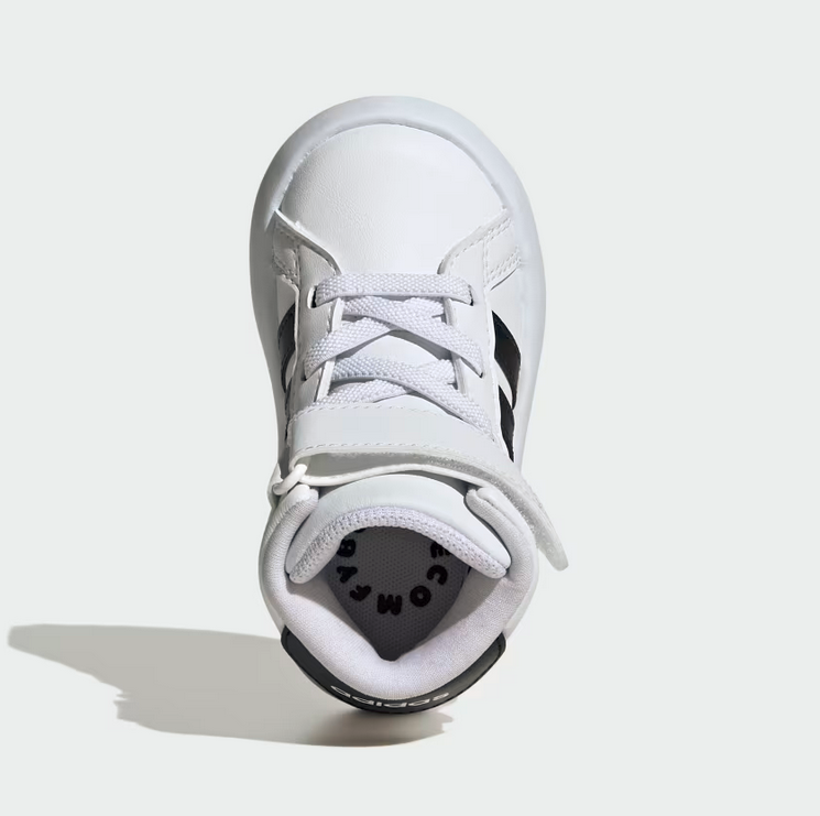 Scarpe Bambino Adidas Grand Court Mid - Bianco/Nero