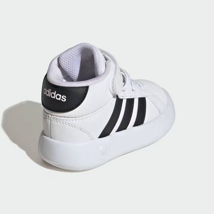 Scarpe Bambino Adidas Grand Court Mid - Bianco/Nero