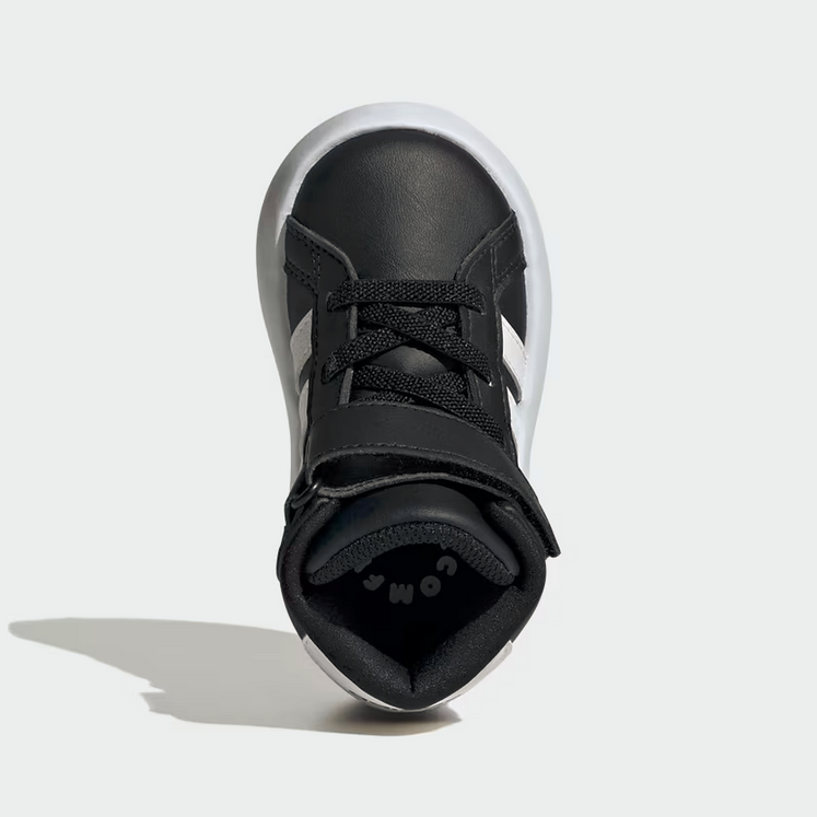 Scarpe Bambino Adidas Grand Court Mid - Nero/Bianco