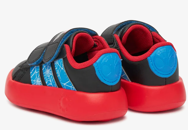 Scarpe Bambino Adidas Grand Court Spider-Man CF - Nero/Rosso