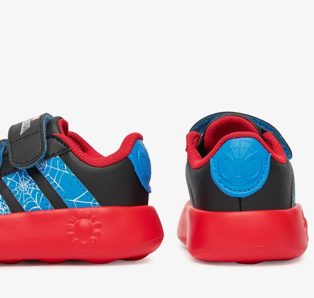 Scarpe Bambino Adidas Grand Court Spider-Man CF - Nero/Rosso