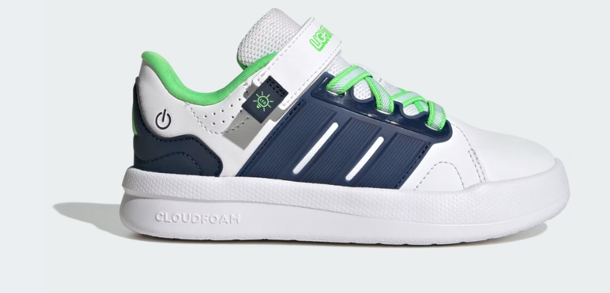 Scarpe Bambino Adidas LIGHTORAMA COURT - BIANCO/VERDE/BLU