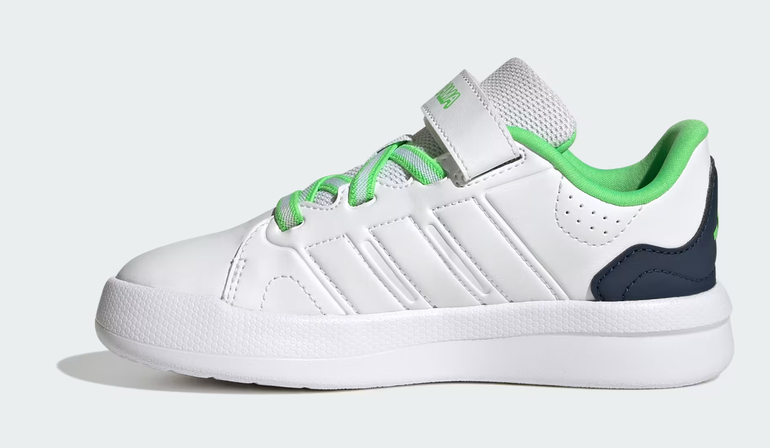 Scarpe Bambino Adidas LIGHTORAMA COURT - BIANCO/VERDE/BLU