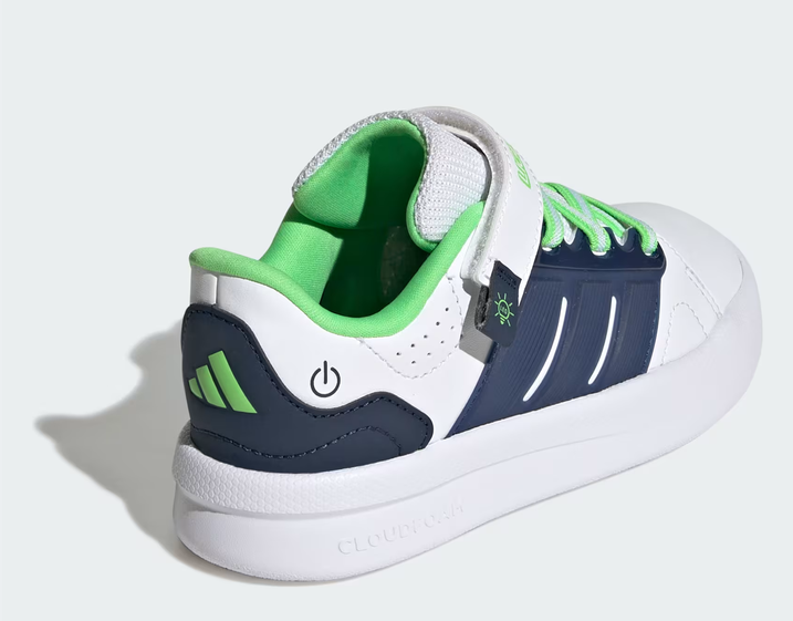 Scarpe Bambino Adidas LIGHTORAMA COURT - BIANCO/VERDE/BLU
