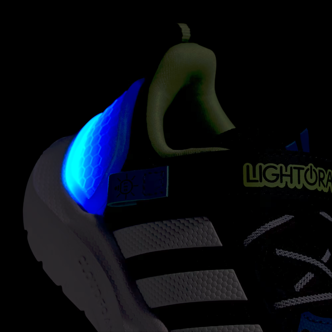 Scarpe Bambino Adidas LIGHTORAMA RNR EL C - BLU/BIANCO/NERO