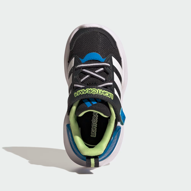 Scarpe Bambino Adidas LIGHTORAMA RNR EL C - BLU/BIANCO/NERO