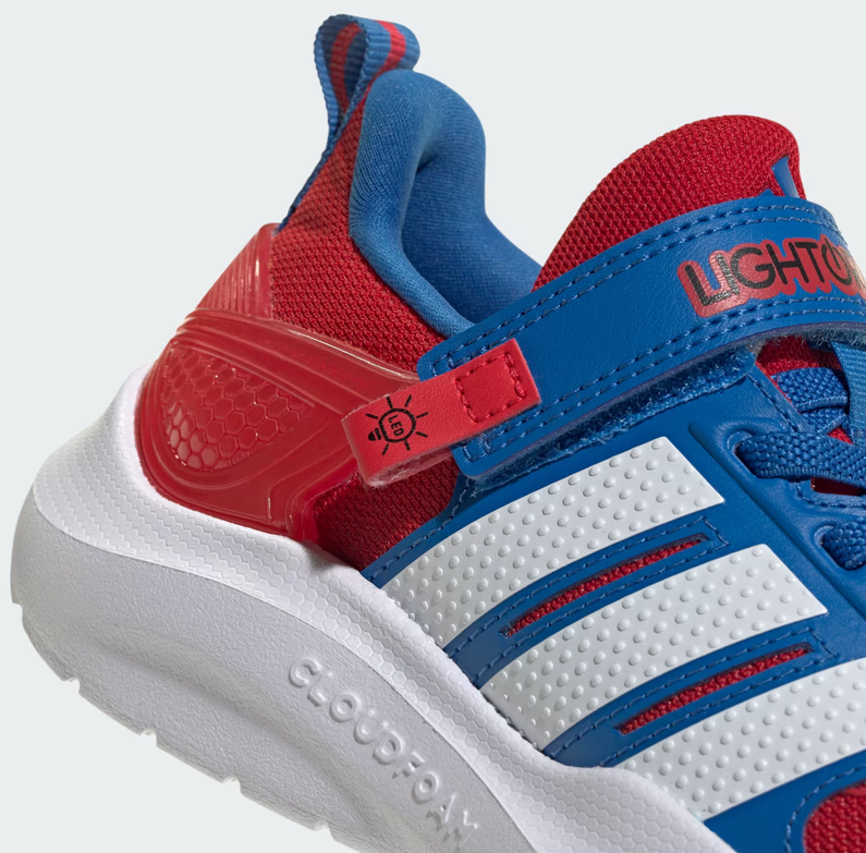 Scarpe Bambino Adidas LIGHTORAMA RNR SPIDER-MAN - ROSSO/BLU