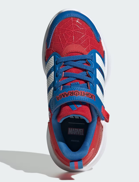 Scarpe Bambino Adidas LIGHTORAMA RNR SPIDER-MAN - ROSSO/BLU