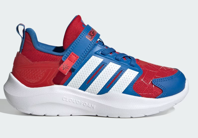 Scarpe Bambino Adidas LIGHTORAMA RNR SPIDER-MAN - ROSSO/BLU