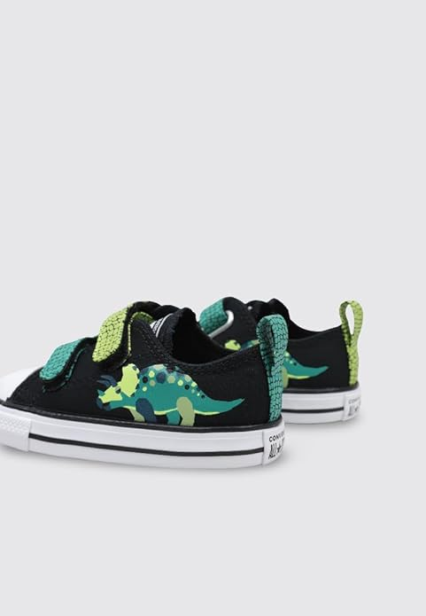 Scarpe Bambino Converse Chuck Taylor All Star Dinos easy On  - Nero