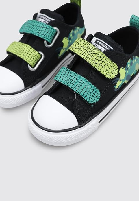 Scarpe Bambino Converse Chuck Taylor All Star Dinos easy On  - Nero