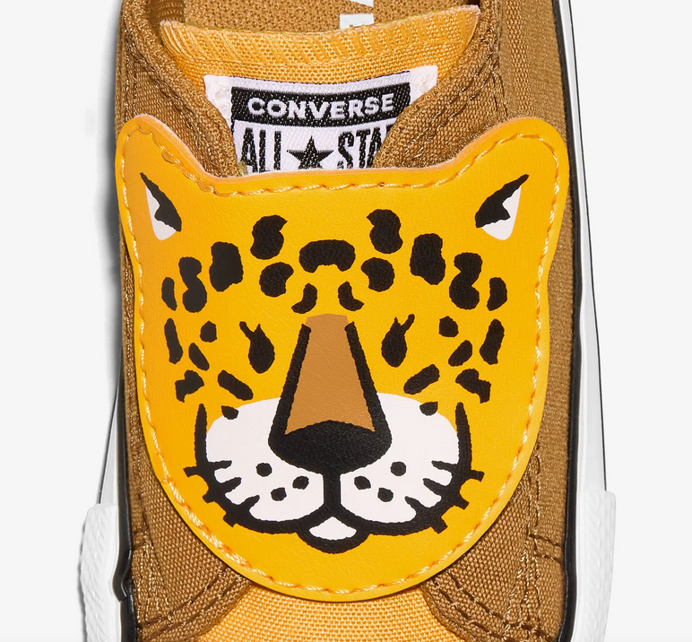 Scarpe Bambino Converse Chuck Taylor All Star One Strap Leopards Easy-On  - Marrone