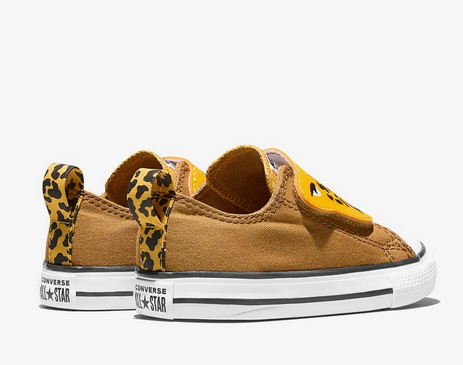 Scarpe Bambino Converse Chuck Taylor All Star One Strap Leopards Easy-On  - Marrone