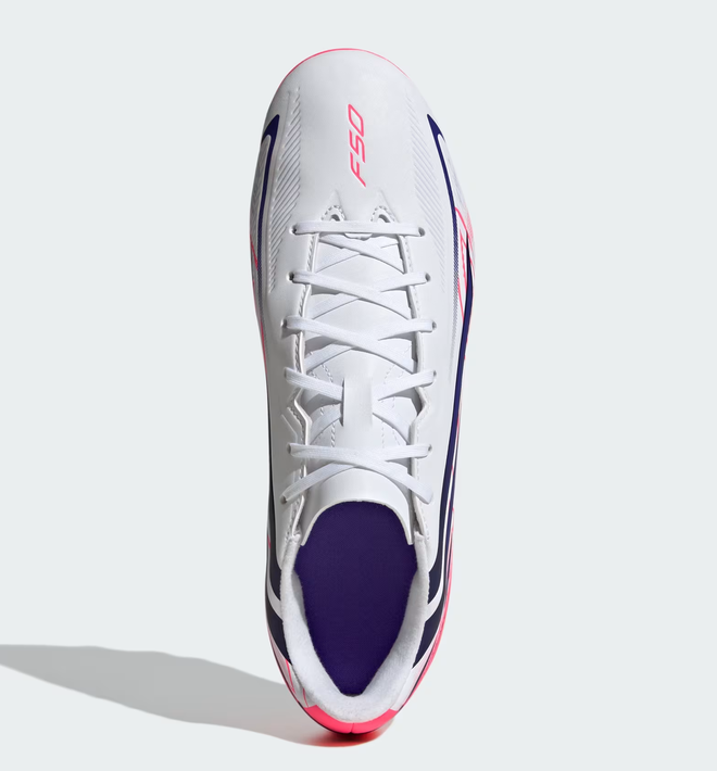 Scarpe Calcio Bambino Adidas F50 Hyperfast Club - Bianco/Fucsia