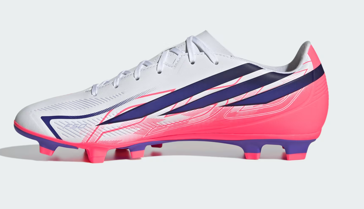 Scarpe Calcio Bambino Adidas F50 Hyperfast Club - Bianco/Fucsia