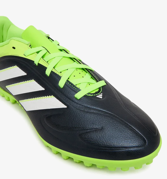 Scarpe Calcetto Uomo Adidas Copa Pure 3 Club Turf Boots - Nero/Verde Fluo