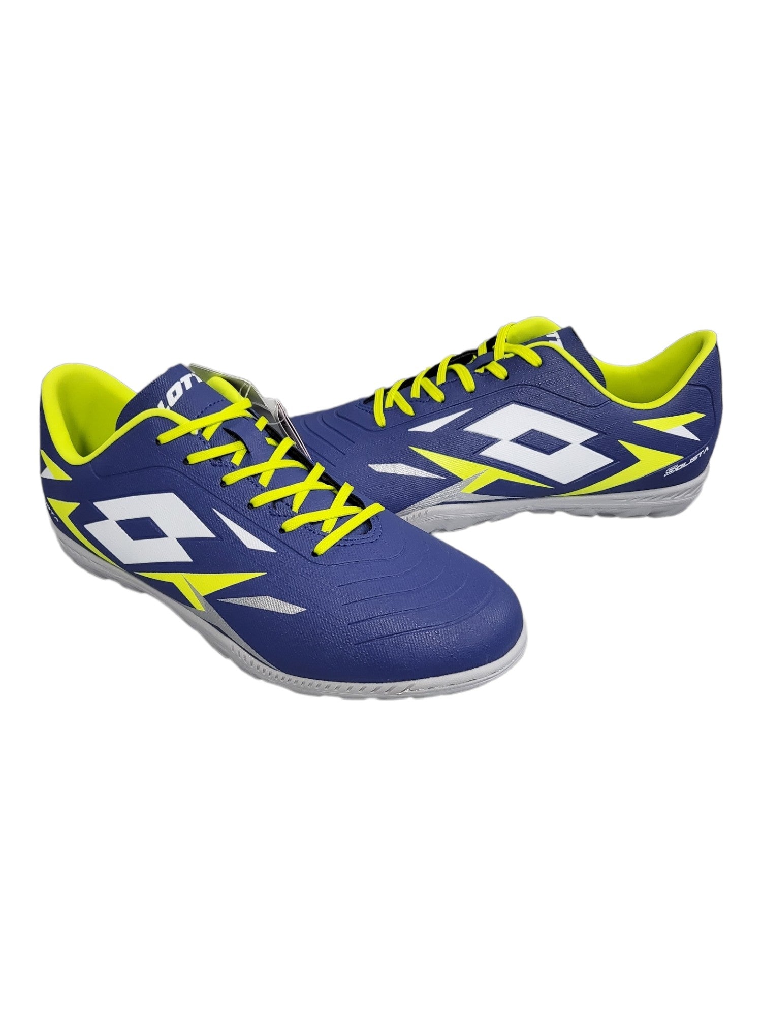 SCARPE CALCETTO UOMO LOTTO SOLISTA 700 VI TF-PELLE-BLU-218134-9GM