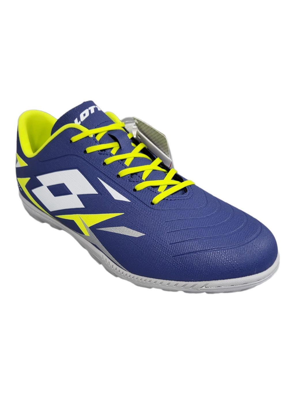 SCARPE CALCETTO UOMO LOTTO SOLISTA 700 VI TF-PELLE-BLU-218134-9GM
