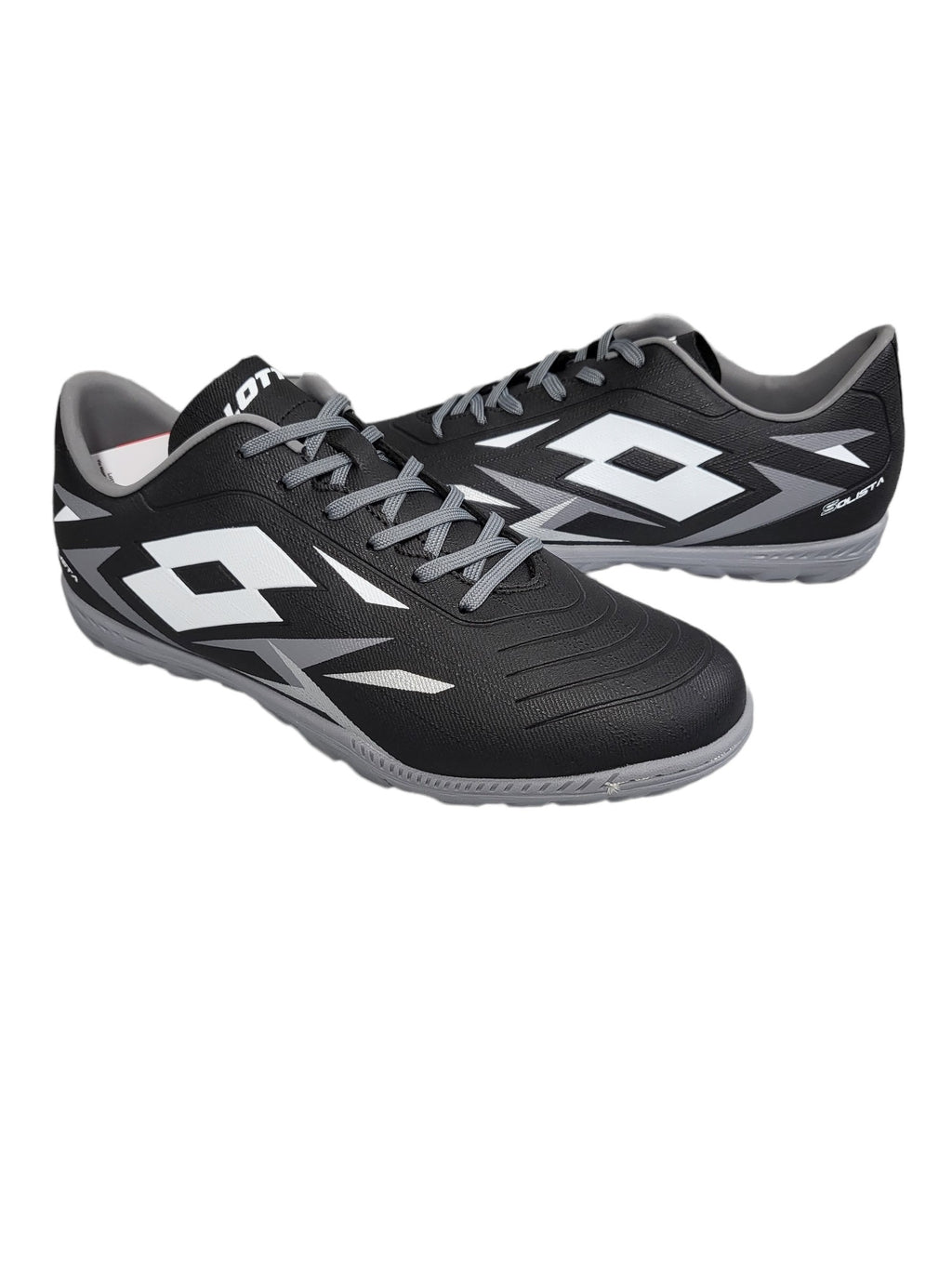 SCARPE CALCETTO UOMO LOTTO SOLISTA 700 VI TF-PELLE-NERO-218134-9GK