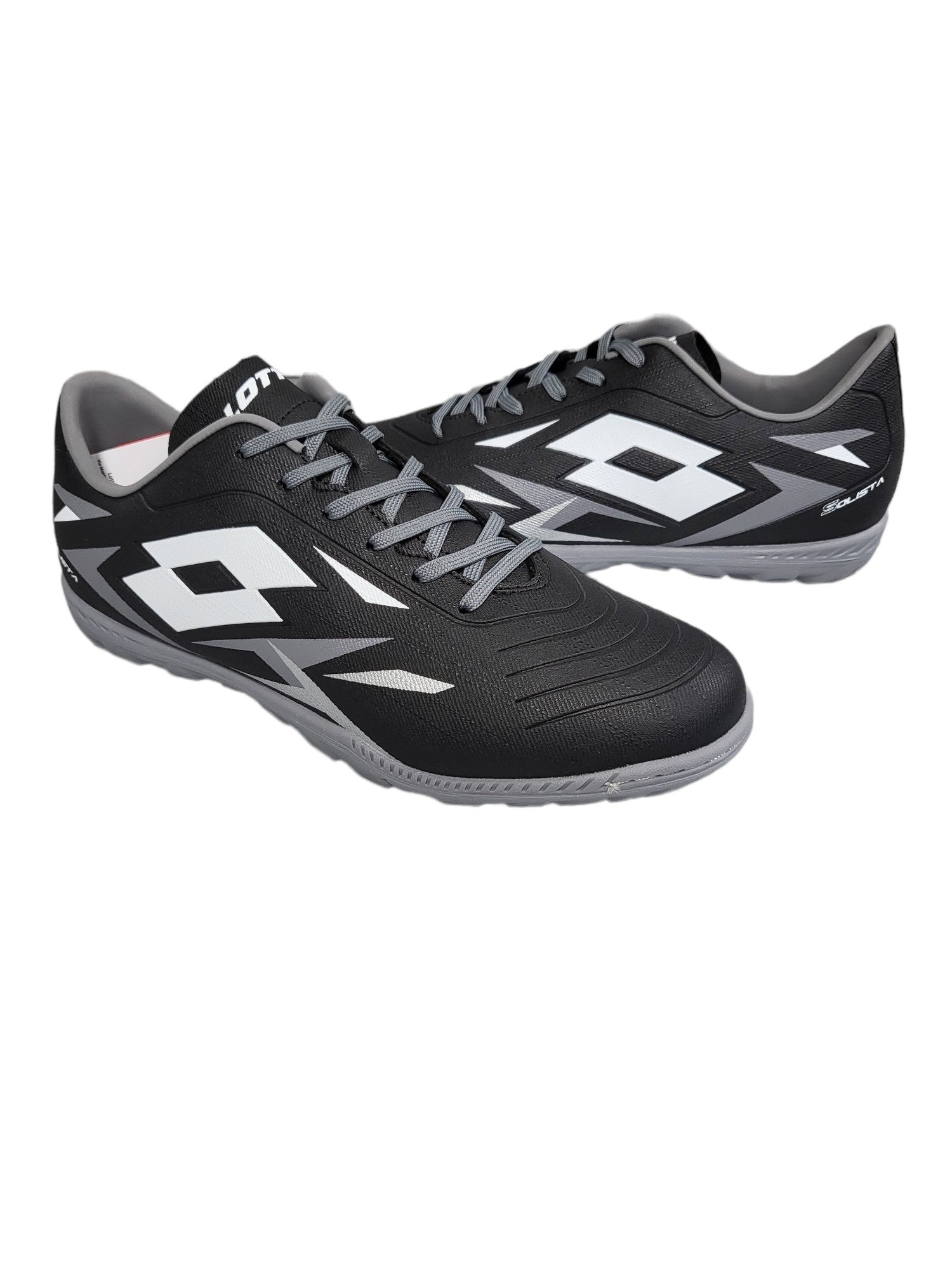 SCARPE CALCETTO UOMO LOTTO SOLISTA 700 VI TF-PELLE-NERO-218134-9GK