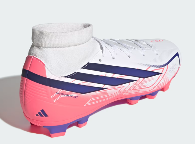 Scarpe Calcio Adidas F50 Hyperfast Club Mid - Bianco