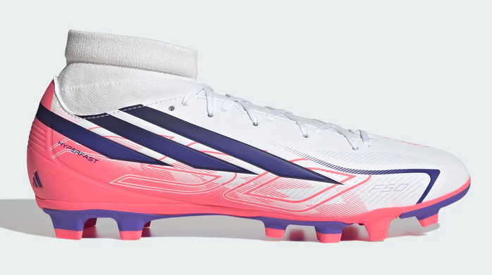 Scarpe Calcio Adidas F50 Hyperfast Club Mid - Bianco