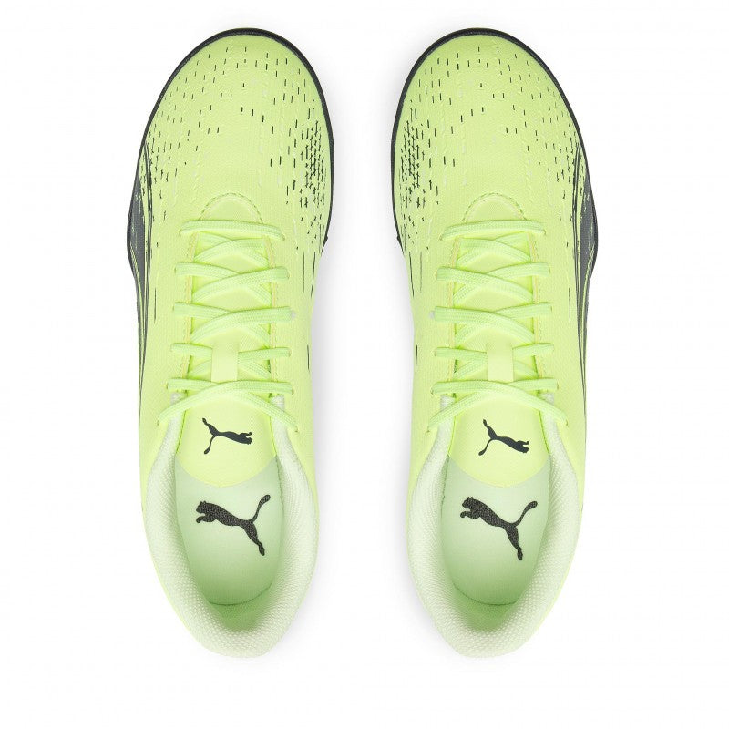 SCARPE CALCETTO PUMA ULTRA PLAY TT-PELLE-VERDE FLUO-106909-01