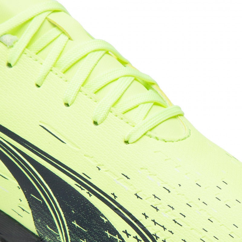 SCARPE CALCETTO PUMA ULTRA PLAY TT-PELLE-VERDE FLUO-106909-01