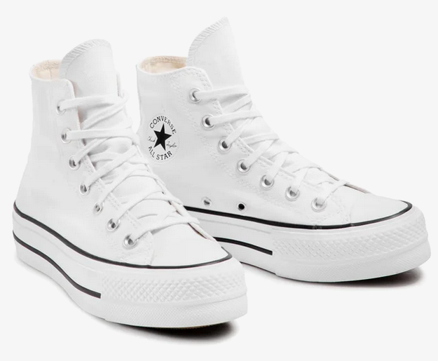 Scarpe Donna Converse Chuck Taylor All Star Eva Lift Platform - Bianco