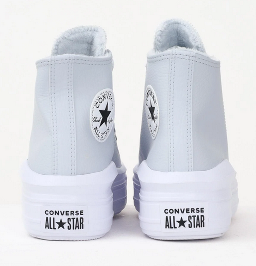 Scarpe Donna Converse Chuck Taylor All Star Move Platform Leather - Grigio