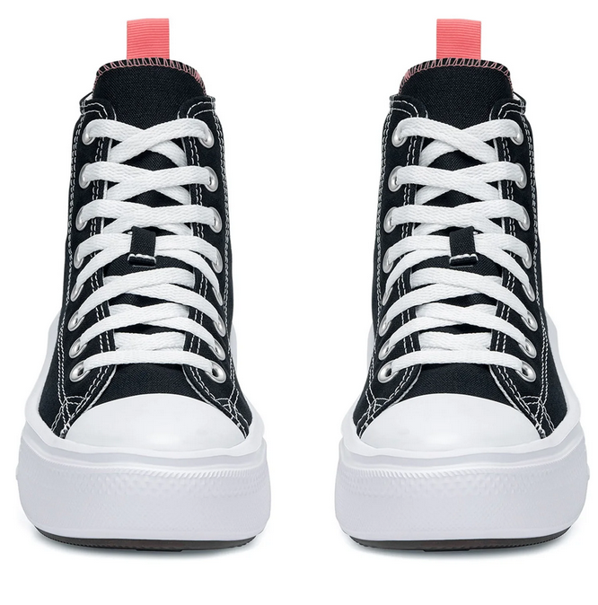 Scarpe Donna Converse Chuck Taylor All Star Move Platform - Nero/rosa