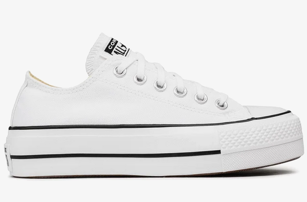 Scarpe Donna Converse Chuck Taylor All Star Ox Lift - Bianco