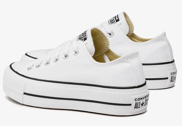 Scarpe Donna Converse Chuck Taylor All Star Ox Lift - Bianco