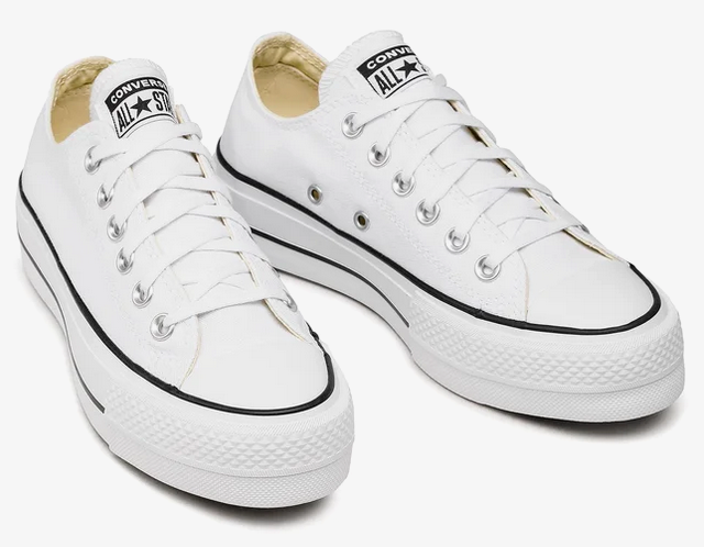 Scarpe Donna Converse Chuck Taylor All Star Ox Lift - Bianco