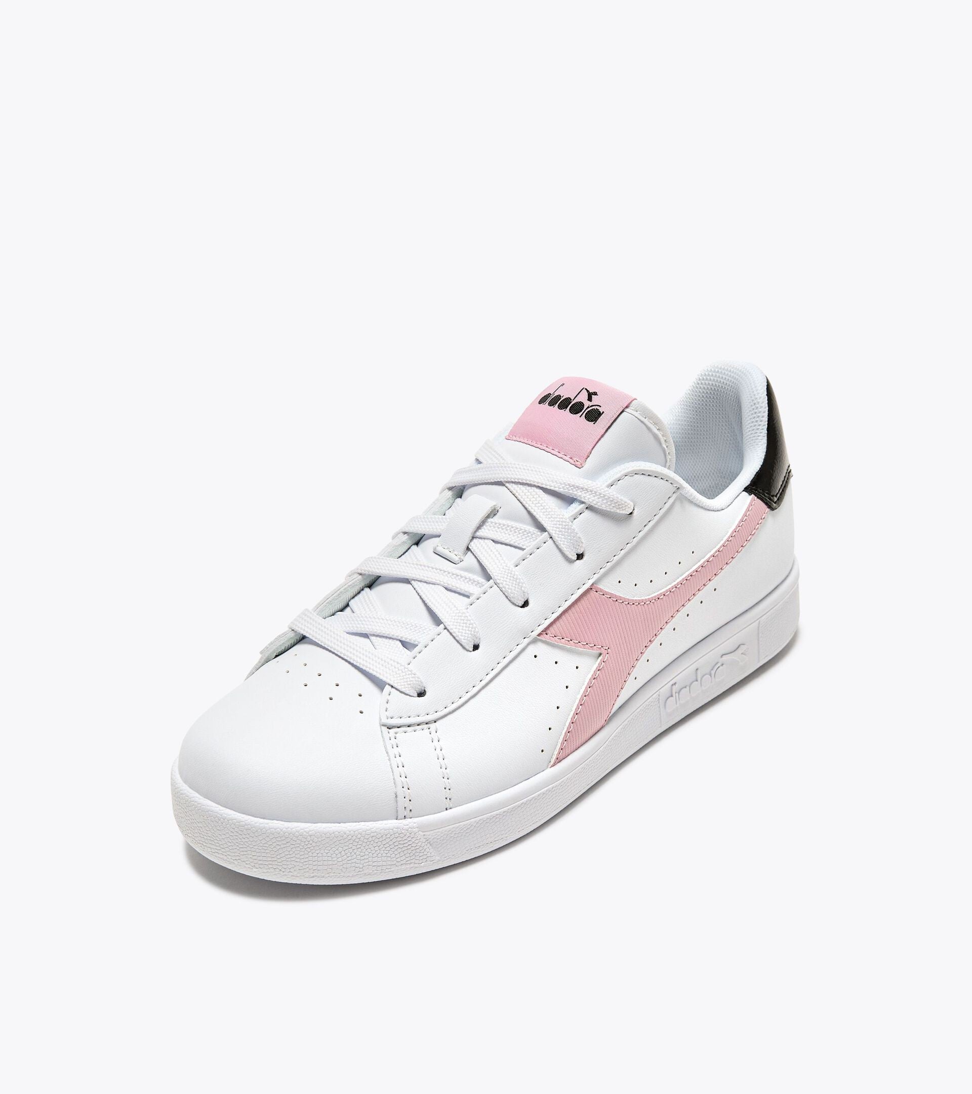 Scarpe Ragazza Diadora Game GS - Bianco/Rosa