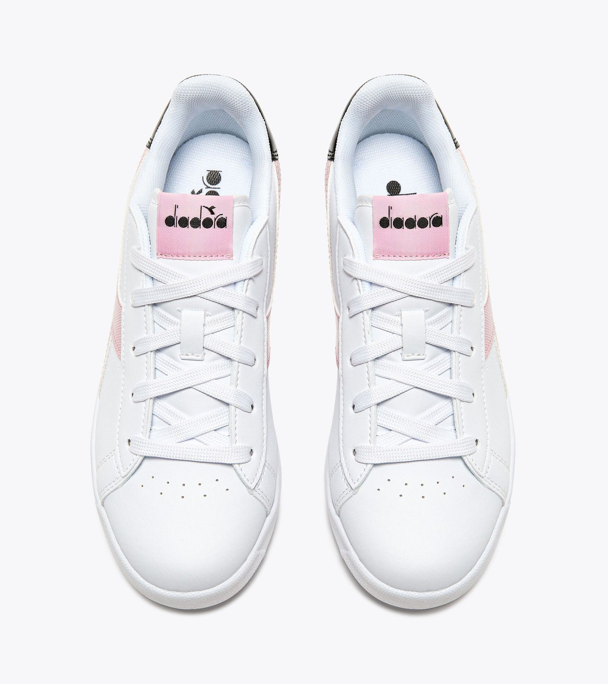 Scarpe Ragazza Diadora Game GS - Bianco/Rosa