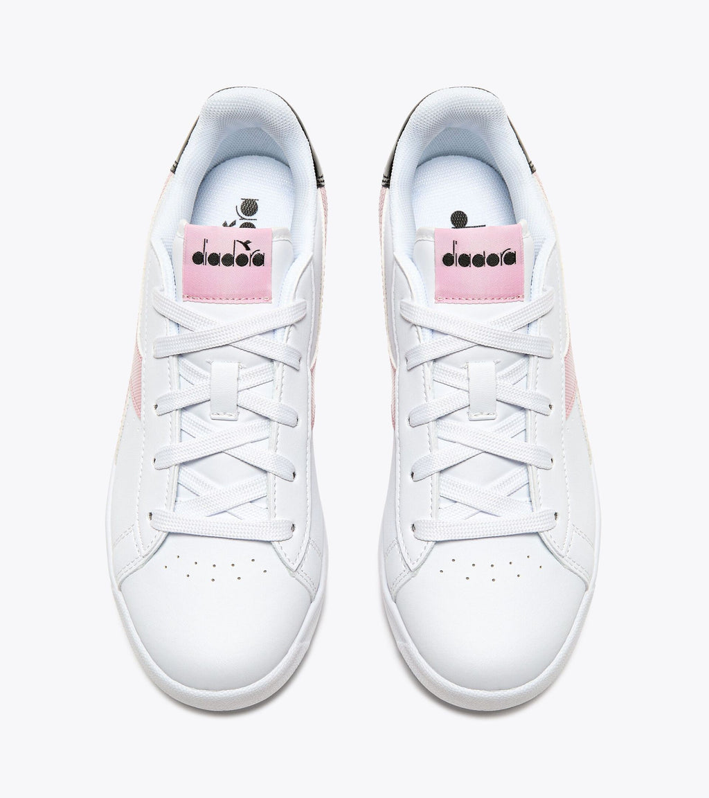 Scarpe Ragazza Diadora Game GS - Bianco/Rosa