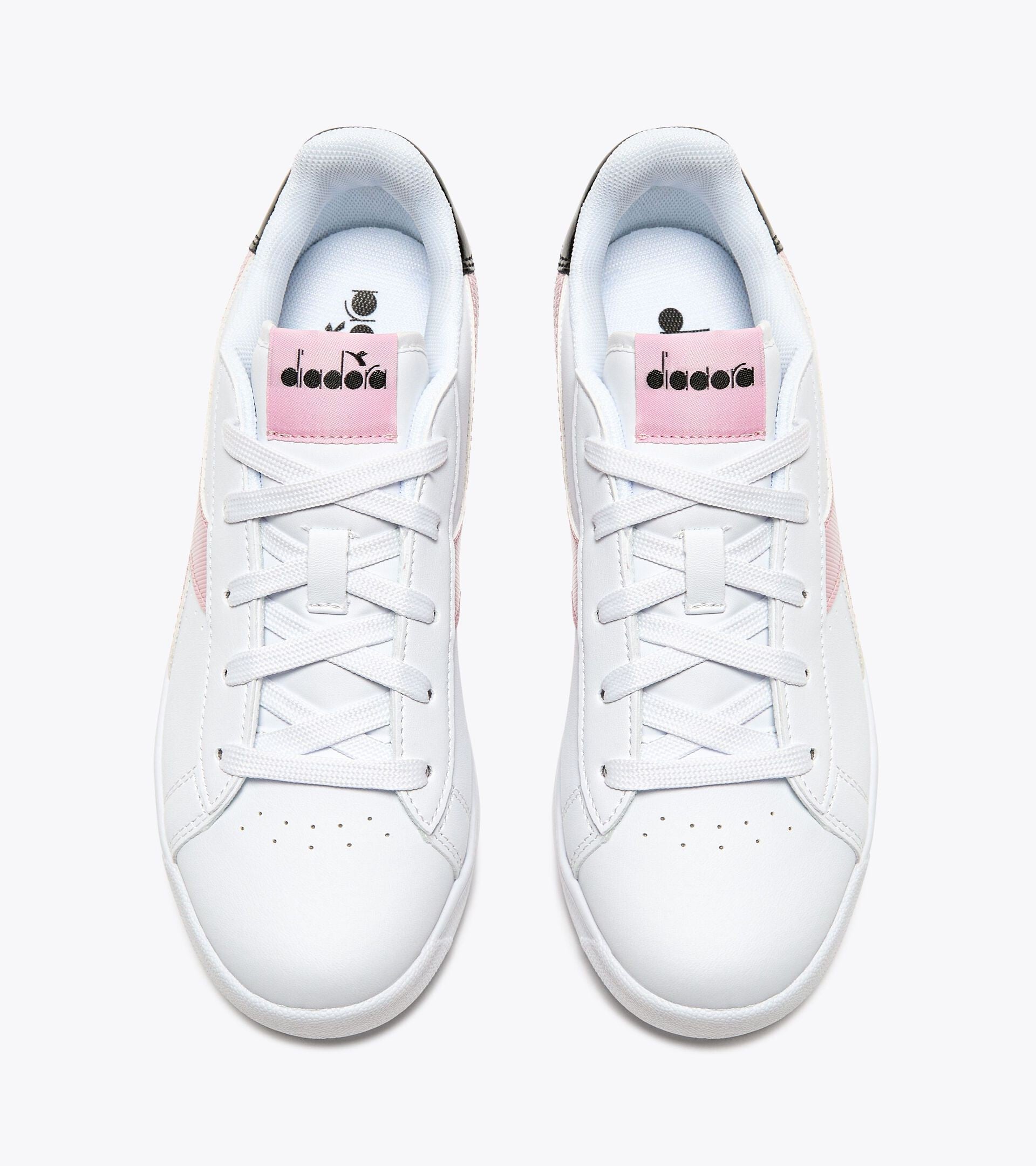 Scarpe Ragazza Diadora Game GS - Bianco/Rosa