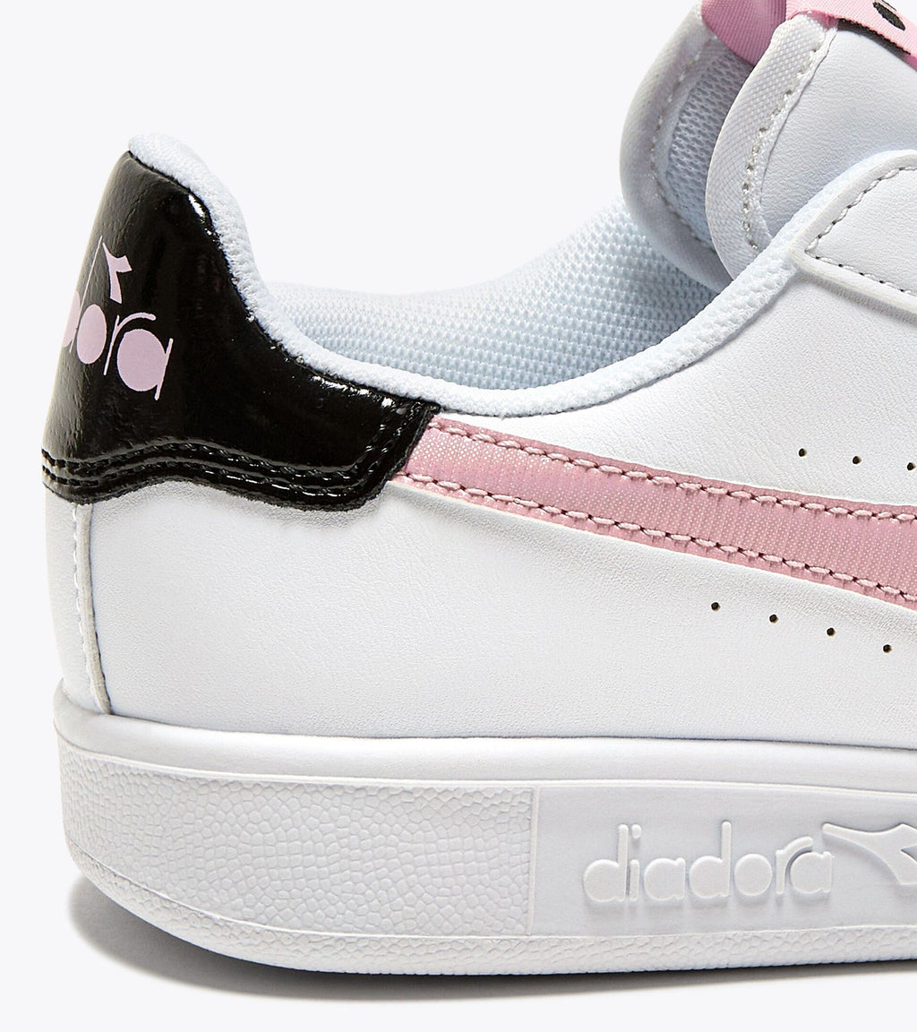 Scarpe Ragazza Diadora Game GS - Bianco/Rosa