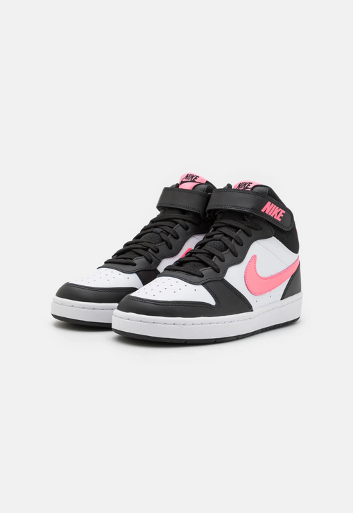 Scarpe Ragazza Nike Court Borough Mid 2 (GS) - Bianco/Nero/Fucsia