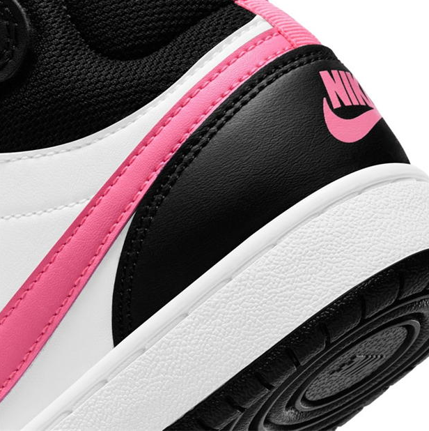 Scarpe Ragazza Nike Court Borough Mid 2 (GS) - Bianco/Nero/Fucsia