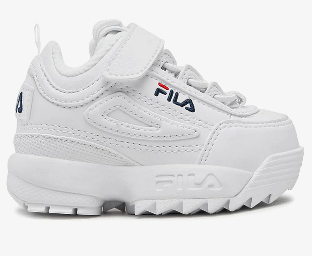 Scarpe Bambino Fila Disruptor - Bianco