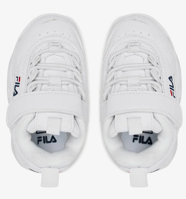 Scarpe Bambino Fila Disruptor - Bianco